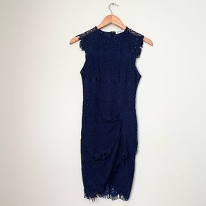Hello Molly Navy Lace Mini Dress